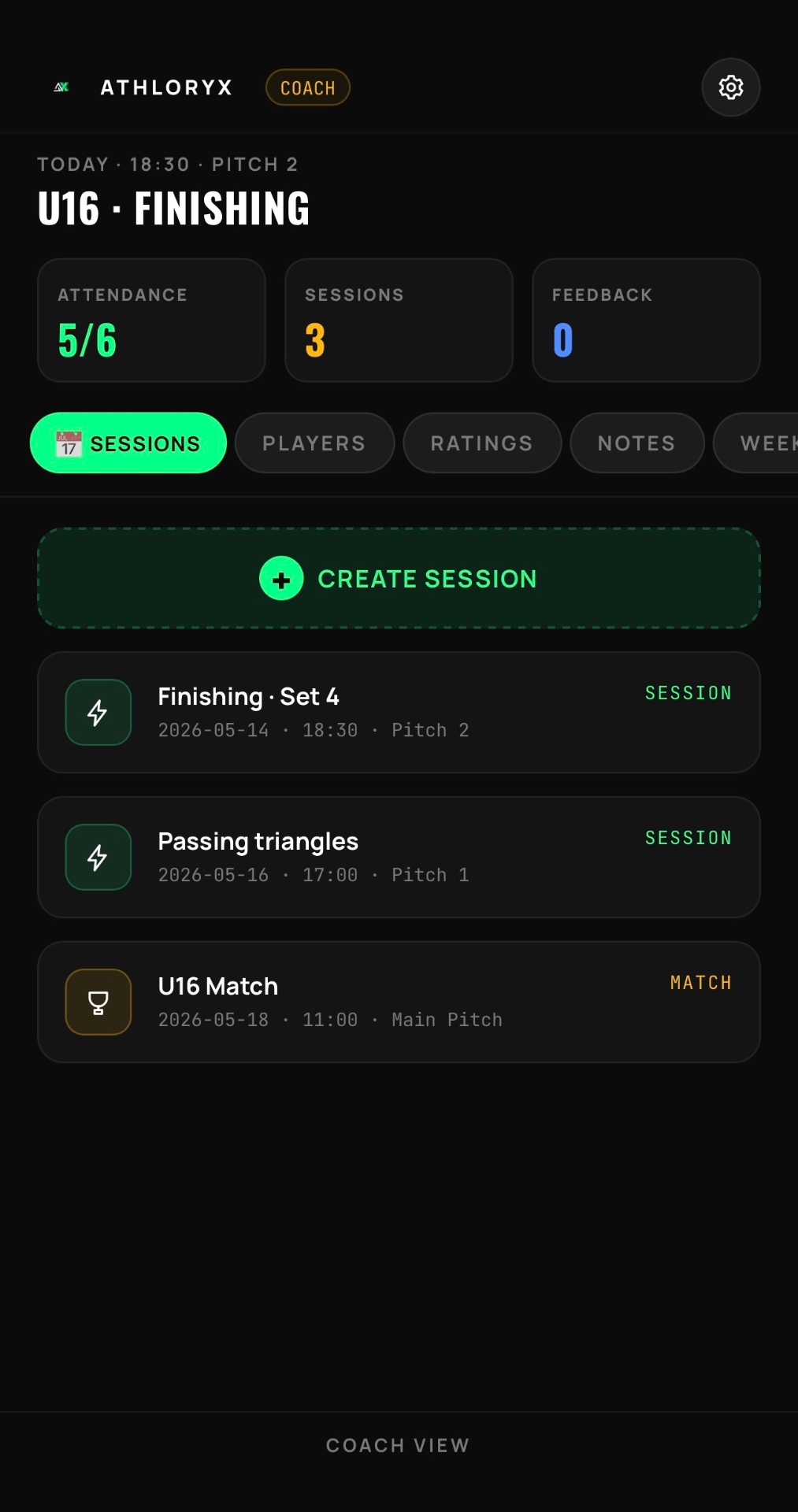 ATHLORYX coach sessions